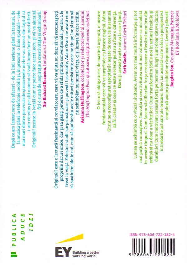 Originalii. Nonconformistii care fac lumea sa progreseze - Adam Grant