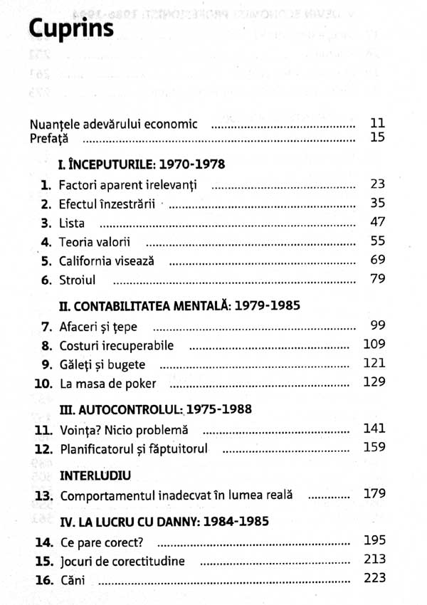 Comportament inadecvat. Nasterea economiei comportamentale - Richard H. Thaler