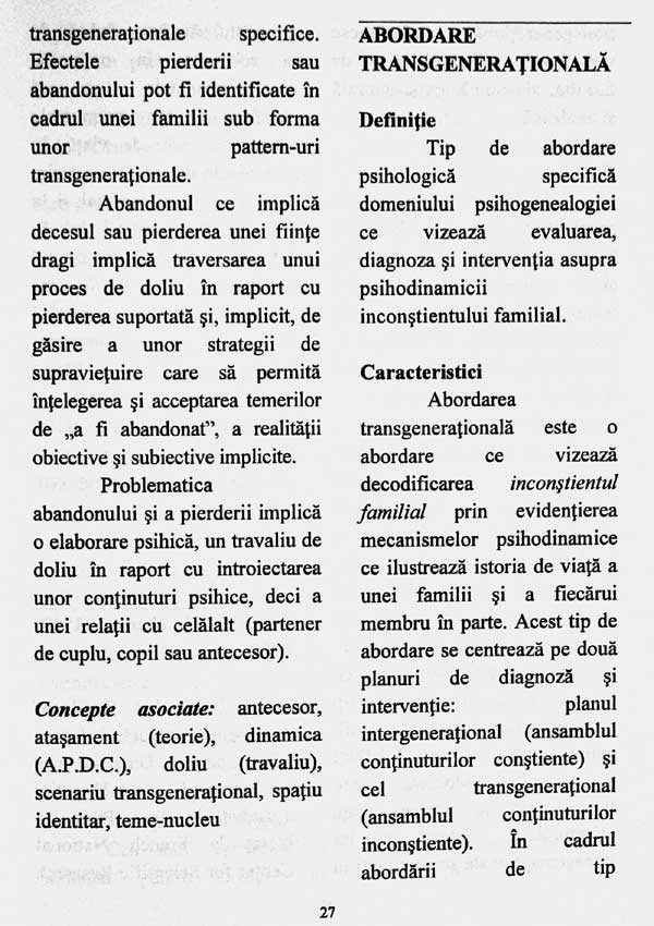Dictionar de psihogenealogie - Alin Sebastian Godeanu
