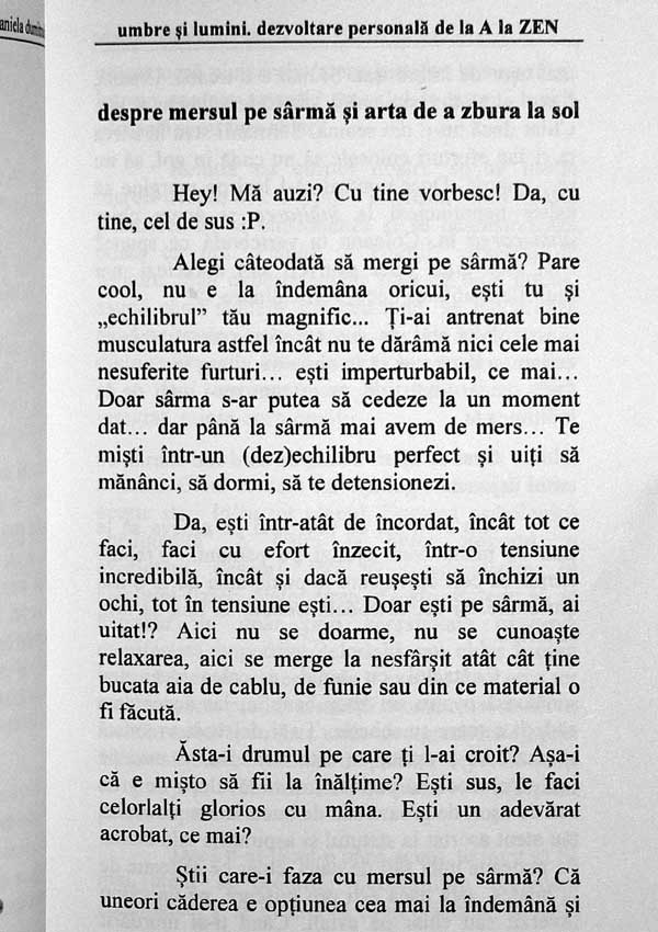 Umbre si lumini. Dezvoltare personala de la A la ZEN - Sorina Daniela Dumitrache