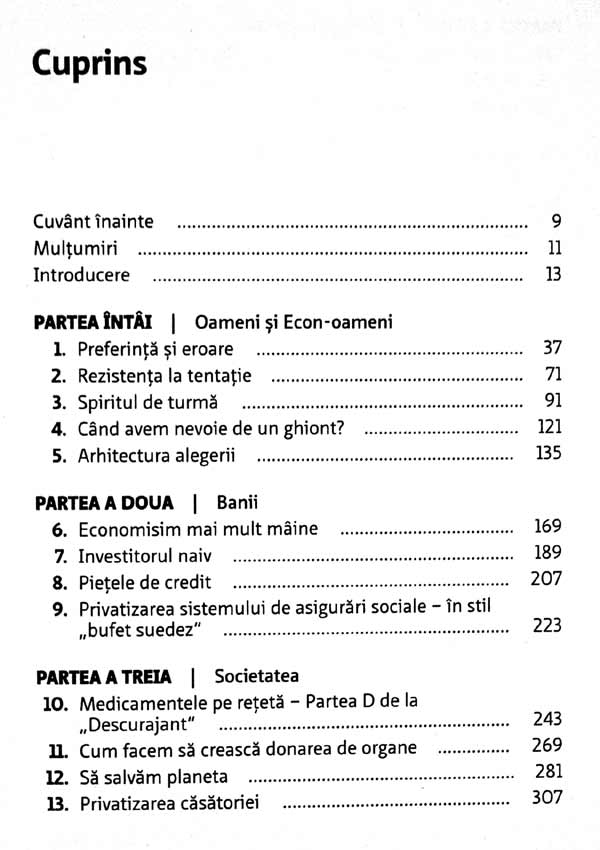 Nudge. Cartea ghionturilor pentru decizii mai bune legate de sanatate, bogatie si fericire - Richard H. Thaler