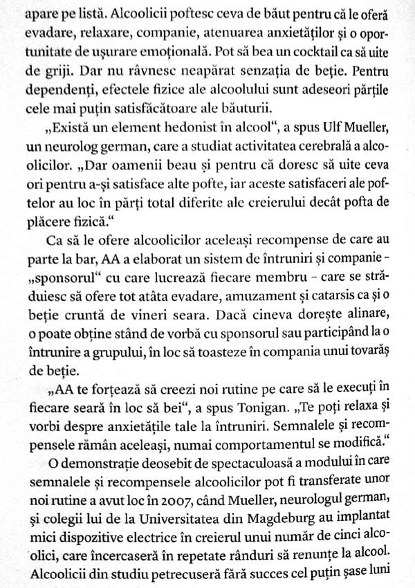 Puterea obisnuintei. De ce facem ceea ce facem in viata si in afaceri - Charles Duhigg