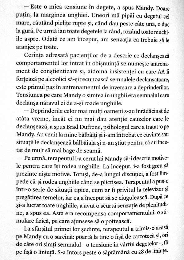 Puterea obisnuintei. De ce facem ceea ce facem in viata si in afaceri - Charles Duhigg