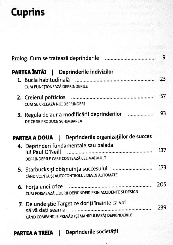 Puterea obisnuintei. De ce facem ceea ce facem in viata si in afaceri - Charles Duhigg