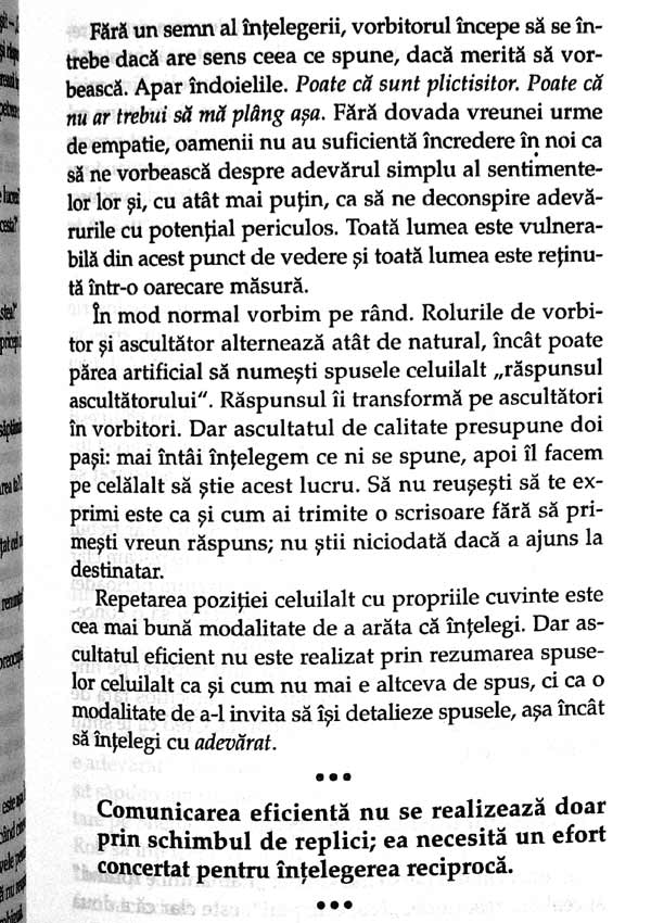 Asculta-ma ca sa te ascult. Capacitatea de ascultare poate imbunatati relatiile noastre - Michael P. Nichols