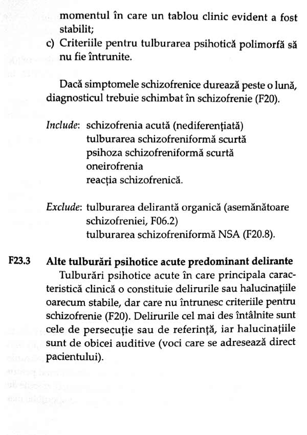 ICD-10 - Clasificarea tulburarilor mentale si de comportament. Descrieri clinice si indreptare diagnostice - Autori multipli 