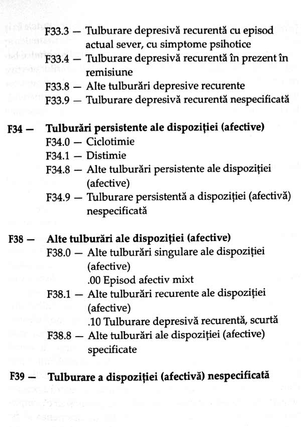 ICD-10 - Clasificarea tulburarilor mentale si de comportament. Descrieri clinice si indreptare diagnostice - Autori multipli 