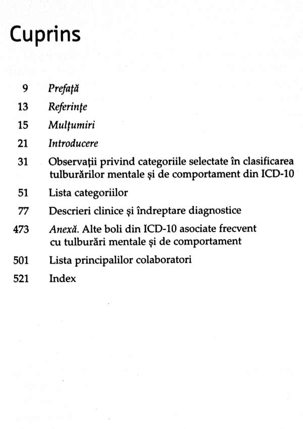 ICD-10 - Clasificarea tulburarilor mentale si de comportament. Descrieri clinice si indreptare diagnostice - Autori multipli 