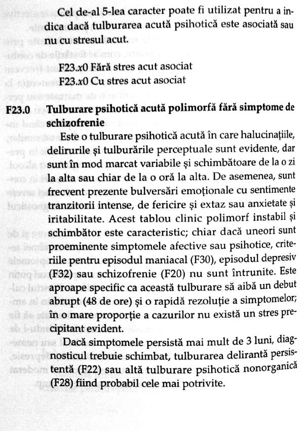 ICD-10 - Clasificarea tulburarilor mentale si de comportament. Descrieri clinice si indreptare diagnostice - Autori multipli 