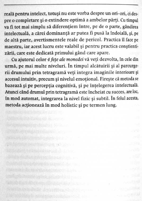 Cele 4 fete ale monedei. O metoda simpla pentru a descoperi adevarata cale de mijloc - Ruediger Dahlke
