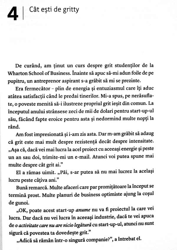 Grit. Puterea pasiunii si a perseverentei - Angela Duckworth