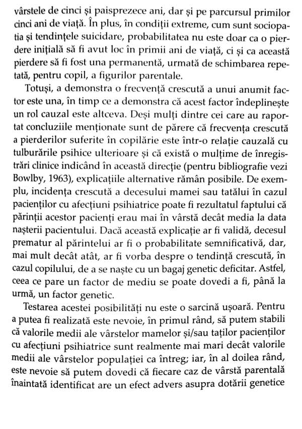 Crearea si ruperea legaturilor afective - John Bowlby