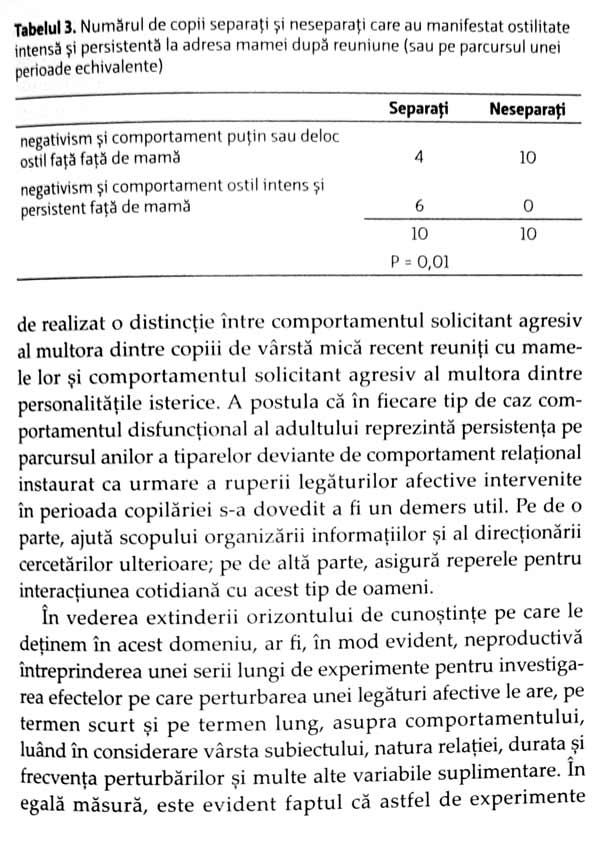Crearea si ruperea legaturilor afective - John Bowlby