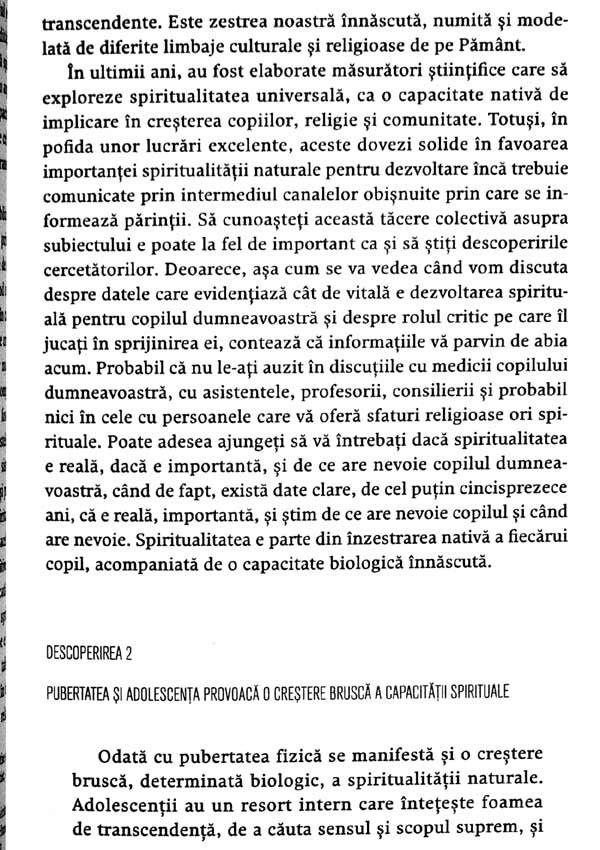 Copilul si spiritualitatea. Noua stiinta a parentajului pentru o viata implinita si sanatoasa - Lisa Miller
