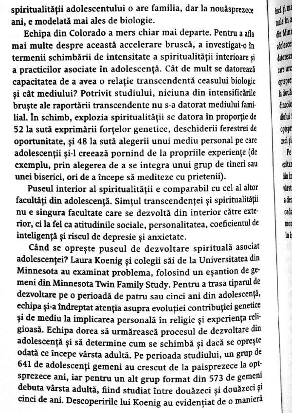 Copilul si spiritualitatea. Noua stiinta a parentajului pentru o viata implinita si sanatoasa - Lisa Miller