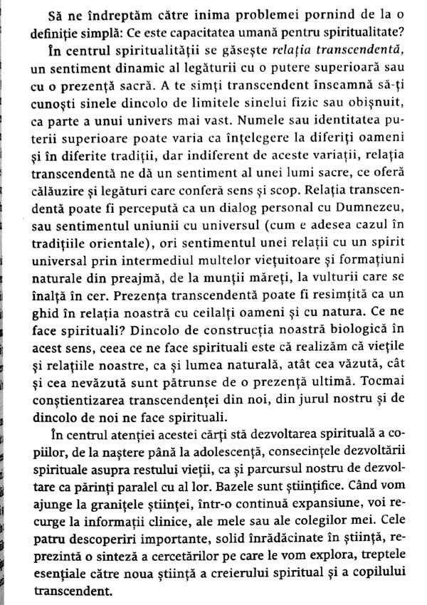 Copilul si spiritualitatea. Noua stiinta a parentajului pentru o viata implinita si sanatoasa - Lisa Miller