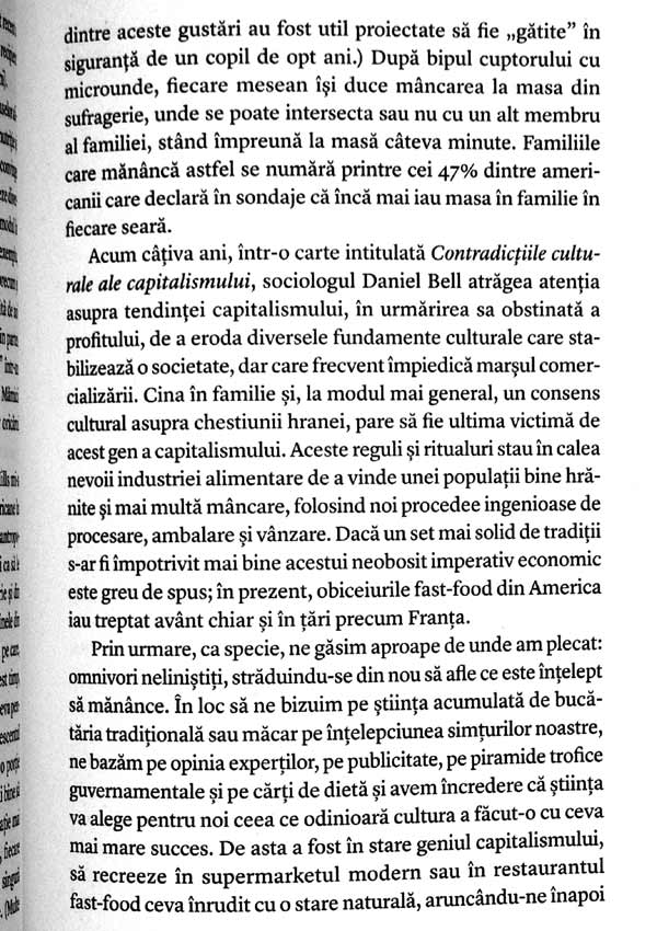 Dilema omnivorului. Patru feluri de mancare: o istorie naturala - Michael Pollan