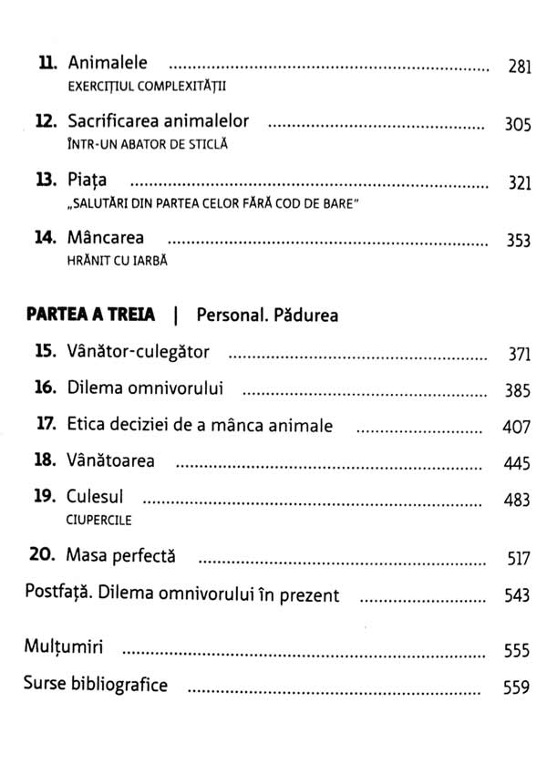 Dilema omnivorului. Patru feluri de mancare: o istorie naturala - Michael Pollan