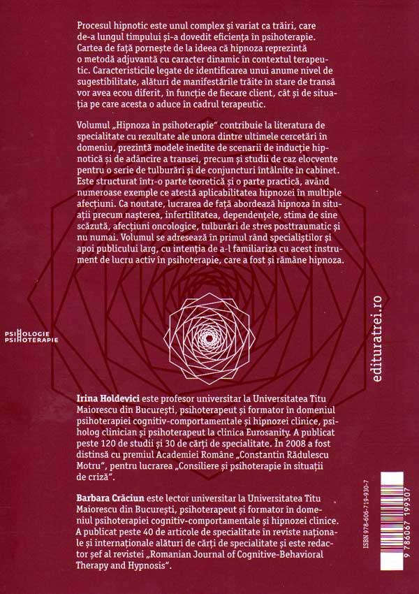 Hipnoza in psihoterapie - Irina Holdevici