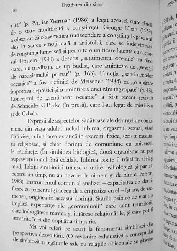Evadarea din sine. Incalcarea granitelor si dorinta de comuniune - Ilany Kogan