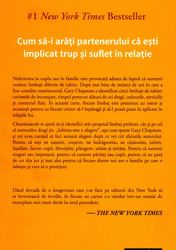Cele cinci limbaje ale iubirii - Gary Chapman