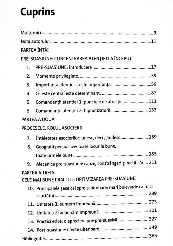 Pre-suasiune. O metoda revolutionara de a influenta si de a convinge - Robert B. Cialdini