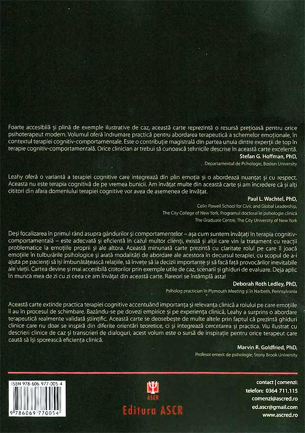 Terapia centrata pe scheme emotionale - Robert L. Leahy