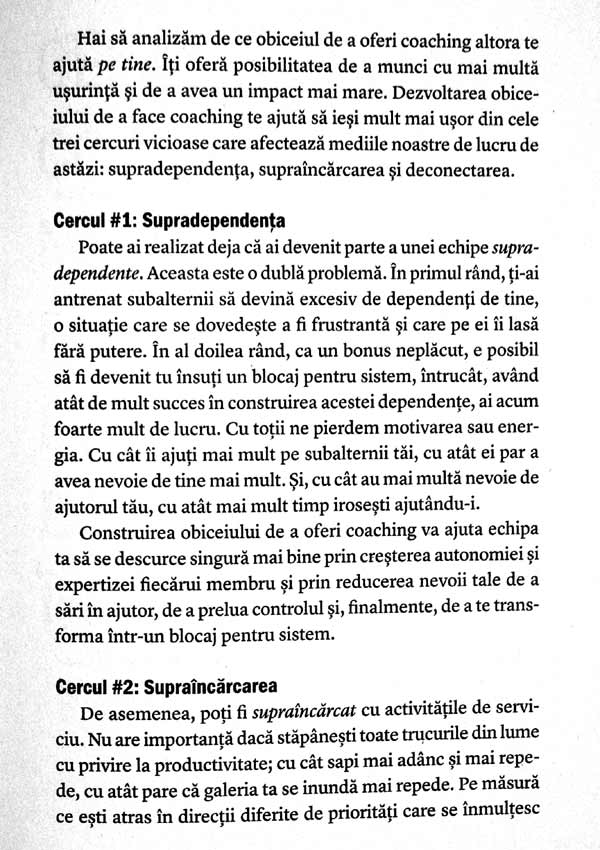 Coaching zi de zi. Spune mai putin, intreaba mai mult si schimba pentru totdeauna felul in care conduci - Michael Bungay Stanier