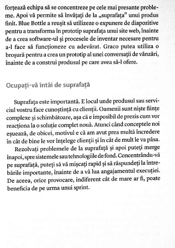 Sprint. Cum sa rezolvi probleme importante si sa testezi idei noi in doar cinci zile - Jake Knapp