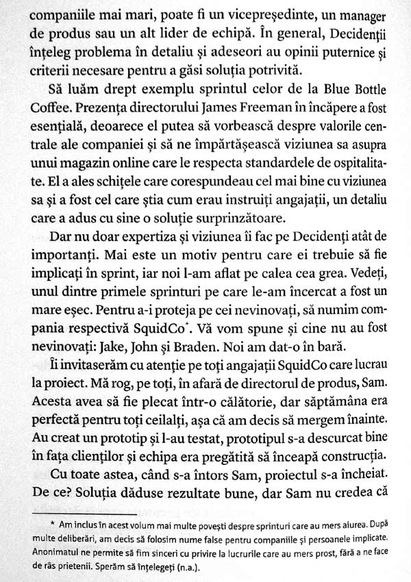 Sprint. Cum sa rezolvi probleme importante si sa testezi idei noi in doar cinci zile - Jake Knapp
