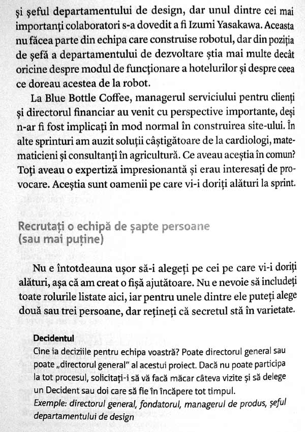 Sprint. Cum sa rezolvi probleme importante si sa testezi idei noi in doar cinci zile - Jake Knapp