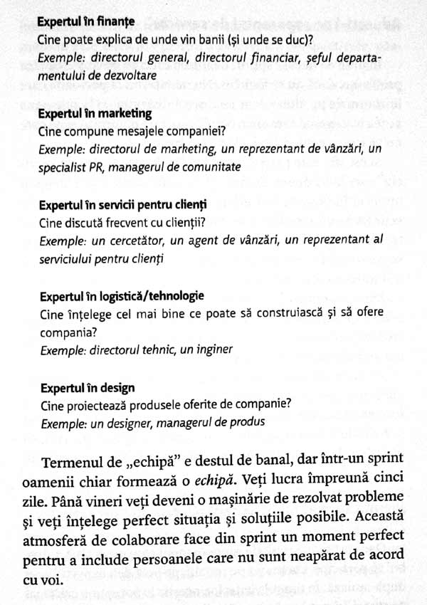 Sprint. Cum sa rezolvi probleme importante si sa testezi idei noi in doar cinci zile - Jake Knapp