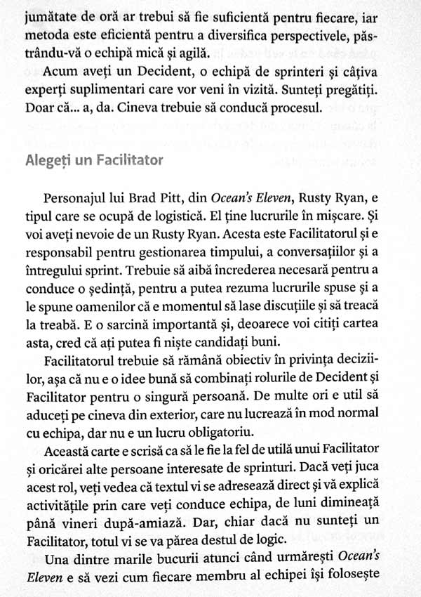 Sprint. Cum sa rezolvi probleme importante si sa testezi idei noi in doar cinci zile - Jake Knapp