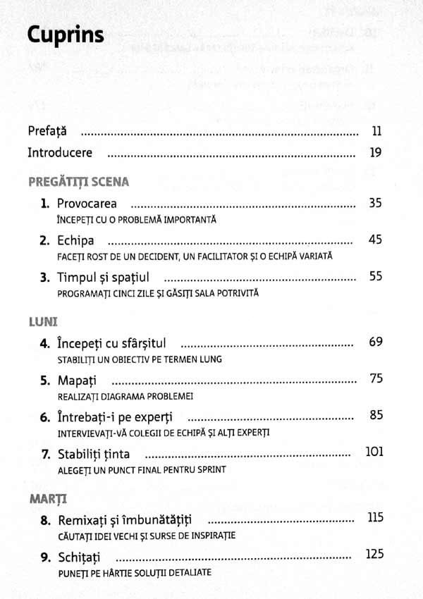 Sprint. Cum sa rezolvi probleme importante si sa testezi idei noi in doar cinci zile - Jake Knapp