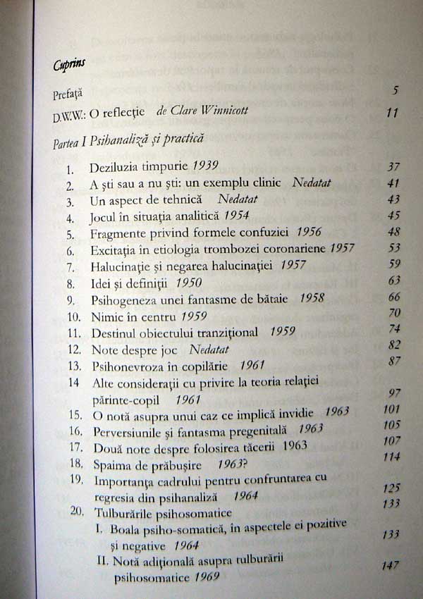 Spaima de prabusire: explorari psihanalitice - Donald Woods Winnicott
