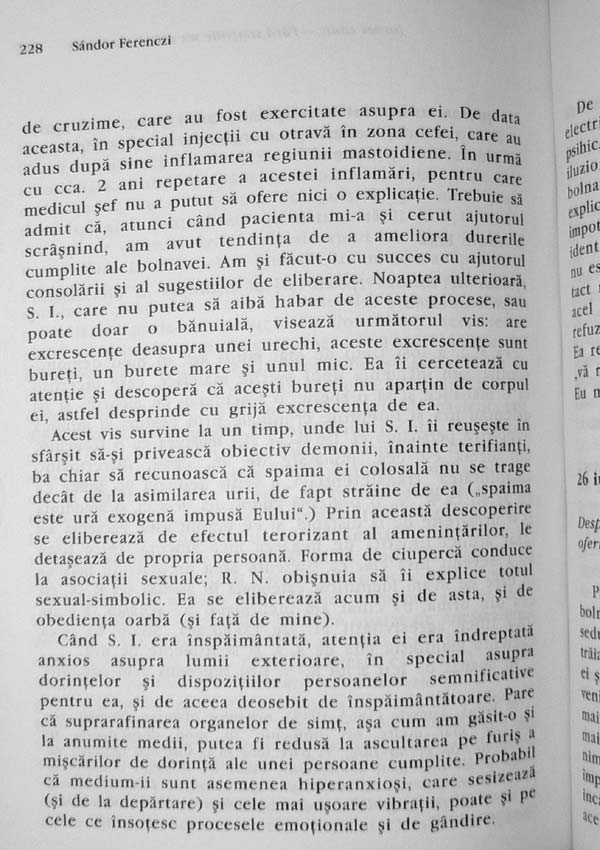 Jurnal clinic. Fara simpatie nu exista vindecare -  Sandor Ferenczi