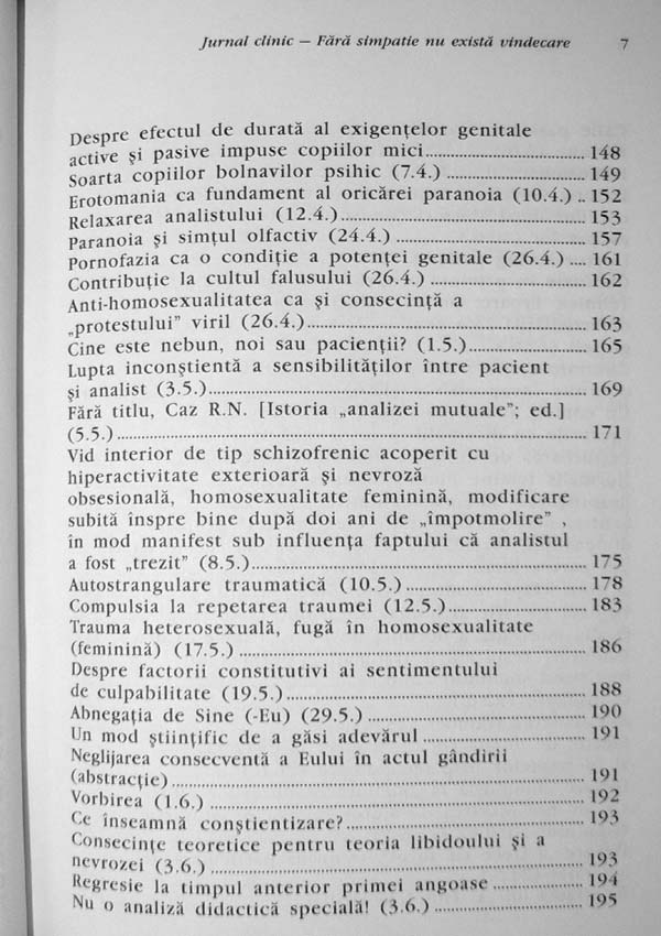 Jurnal clinic. Fara simpatie nu exista vindecare -  Sandor Ferenczi