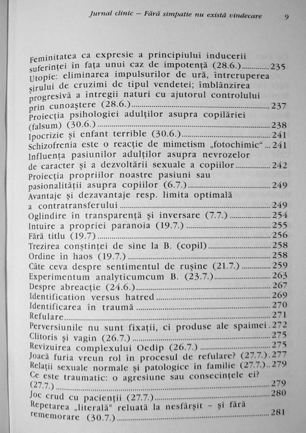 Jurnal clinic. Fara simpatie nu exista vindecare -  Sandor Ferenczi