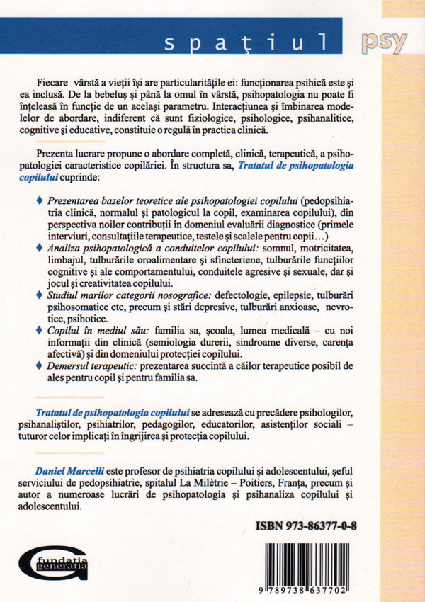 Tratat de psihopatologia copilului - Daniel Marcelli