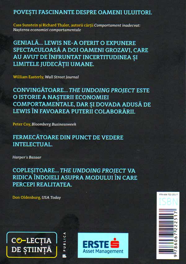 The Undoing Project. Kahneman, Tversky si o prietenie care a schimbat modul in care intelegem mintea umana - Michael Lewis