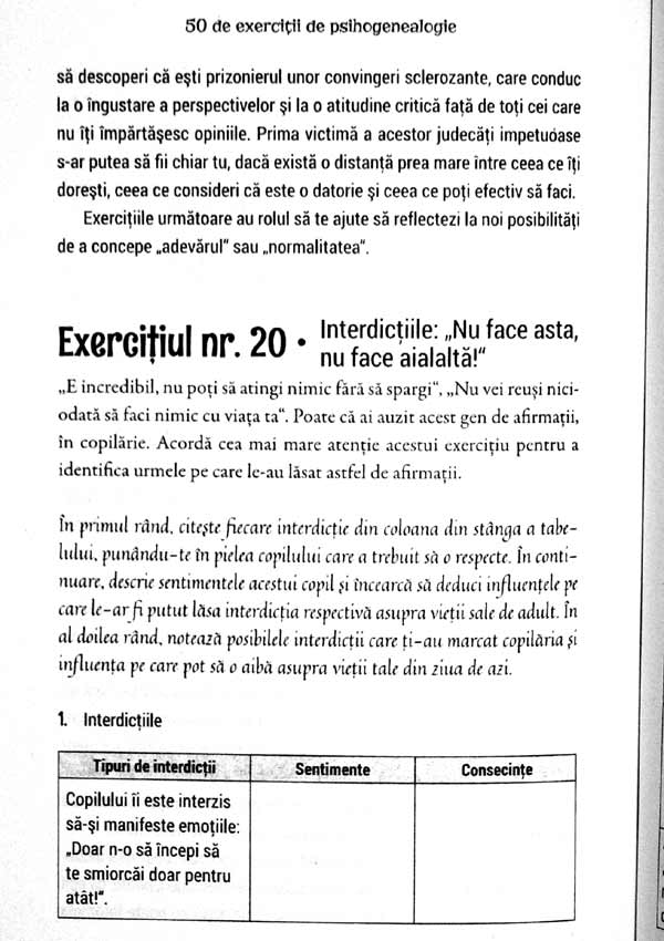 50 de exercitii de psihogenealogie - Marie-Jeanne Trouchaud