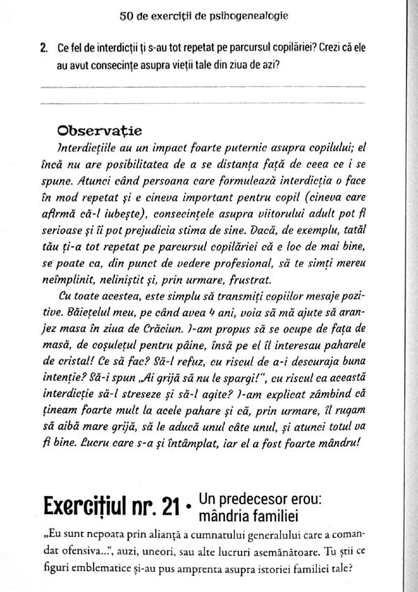 50 de exercitii de psihogenealogie - Marie-Jeanne Trouchaud