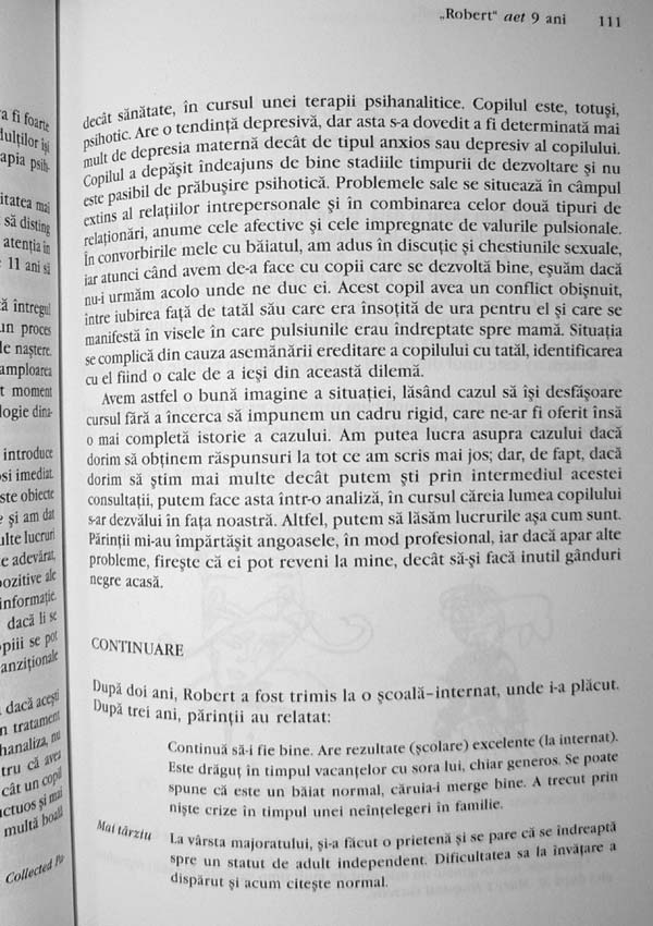Consultatia terapeutica a copilului - Donald Woods Winnicott