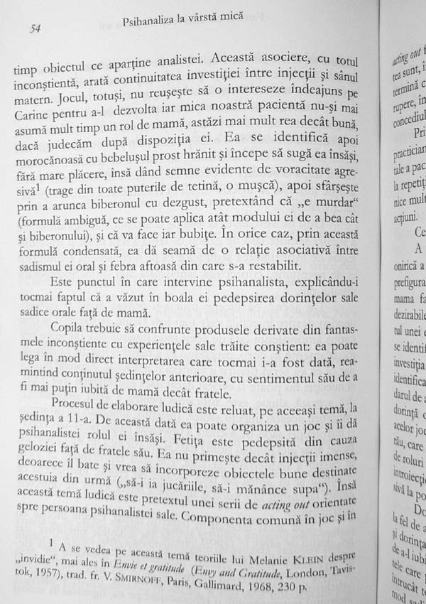 Psihanaliza la varsta mica: procesul psihanalitic la copil - Rene Diatkine