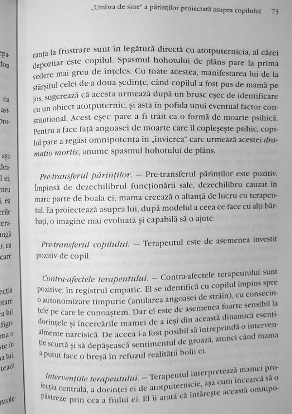 Scenariile narcisice ale parentalitatii. Experienta clinica a consultatiei terapeutice - J. Manzano