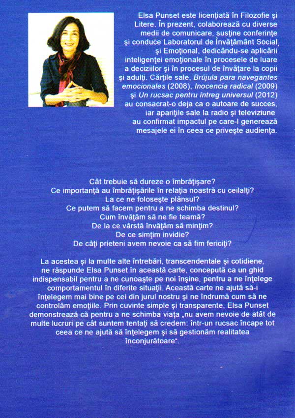 Un rucsac pentru intreg universul. 21 de cai pentru a trai cu emotiile noastre - Elsa Punset