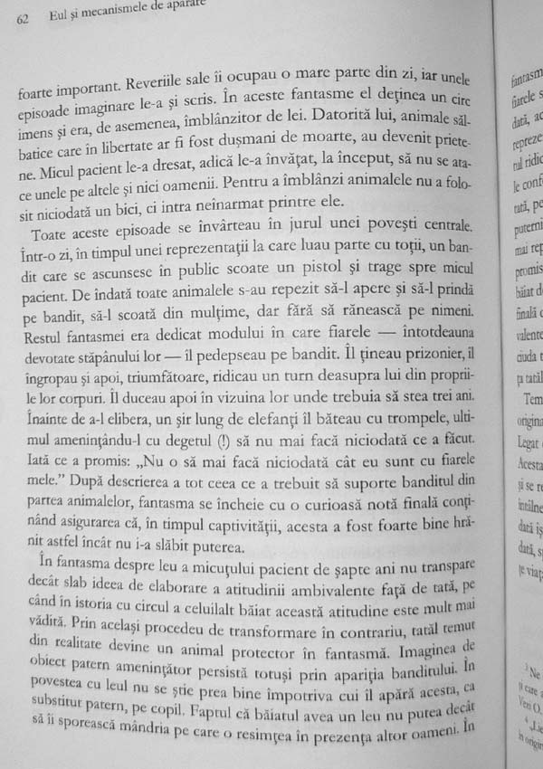 Eul si mecanismele de aparare - Anna Freud