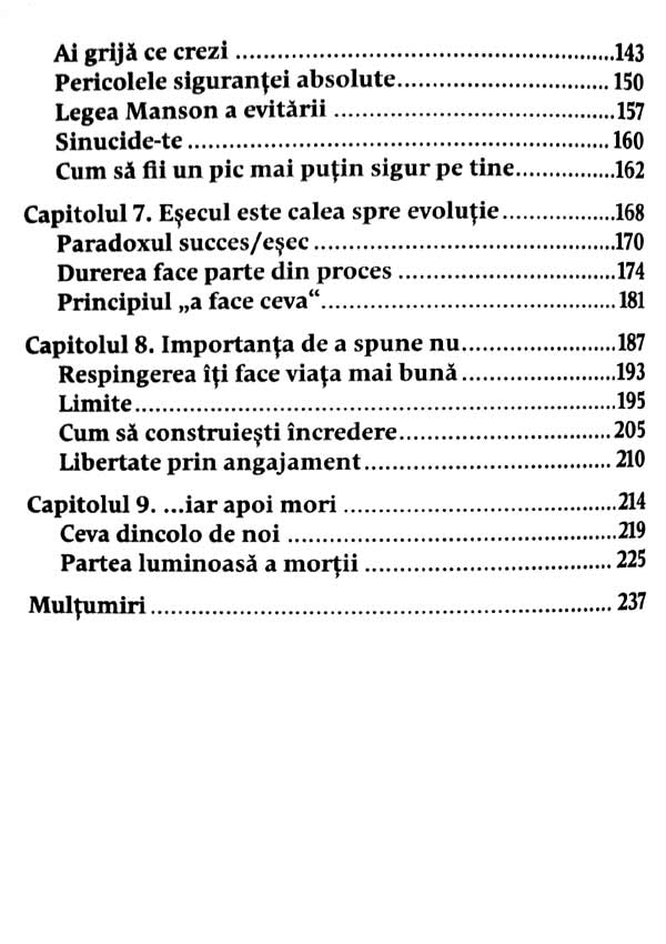 Arta subtila a nepasarii. O metoda nonconformista pentru o viata mai buna - Mark Manson
