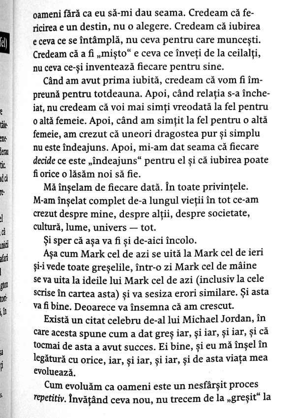 Arta subtila a nepasarii. O metoda nonconformista pentru o viata mai buna - Mark Manson