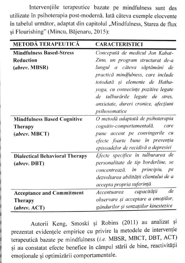 Mindfulness si optimizarea comportamentului profesional - Roxana F. Alecu